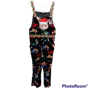 Christmas cat overall jumpsuit. Junior size XXXL 21